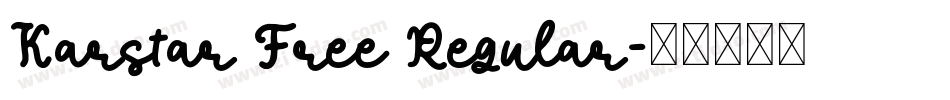 Karstar Free Regular字体转换